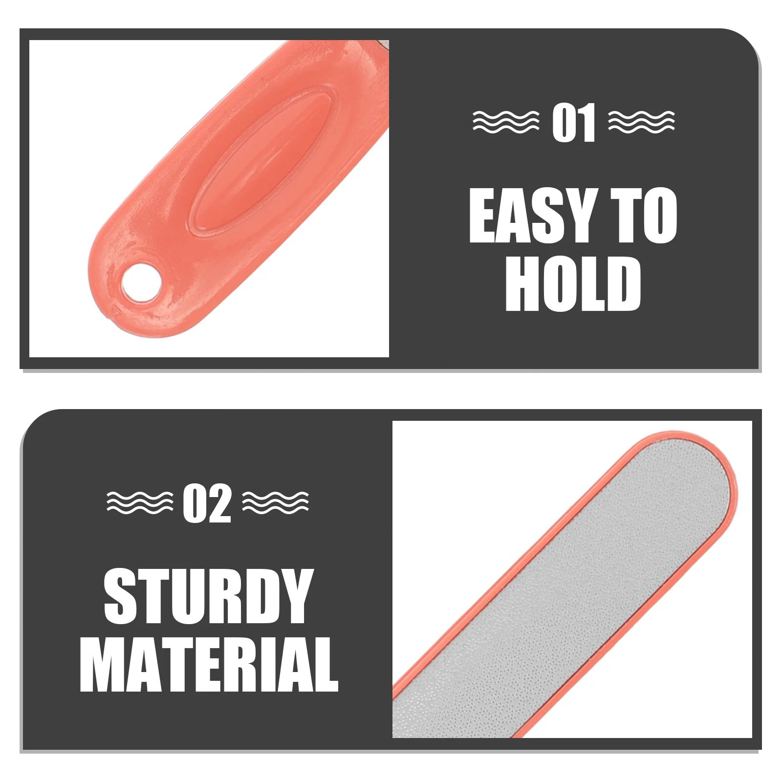 

Stainless Steel Nail File Manicure Pedicure Tool Fingernail Toenail File Metal Nail Files for Natural Nails Buffer