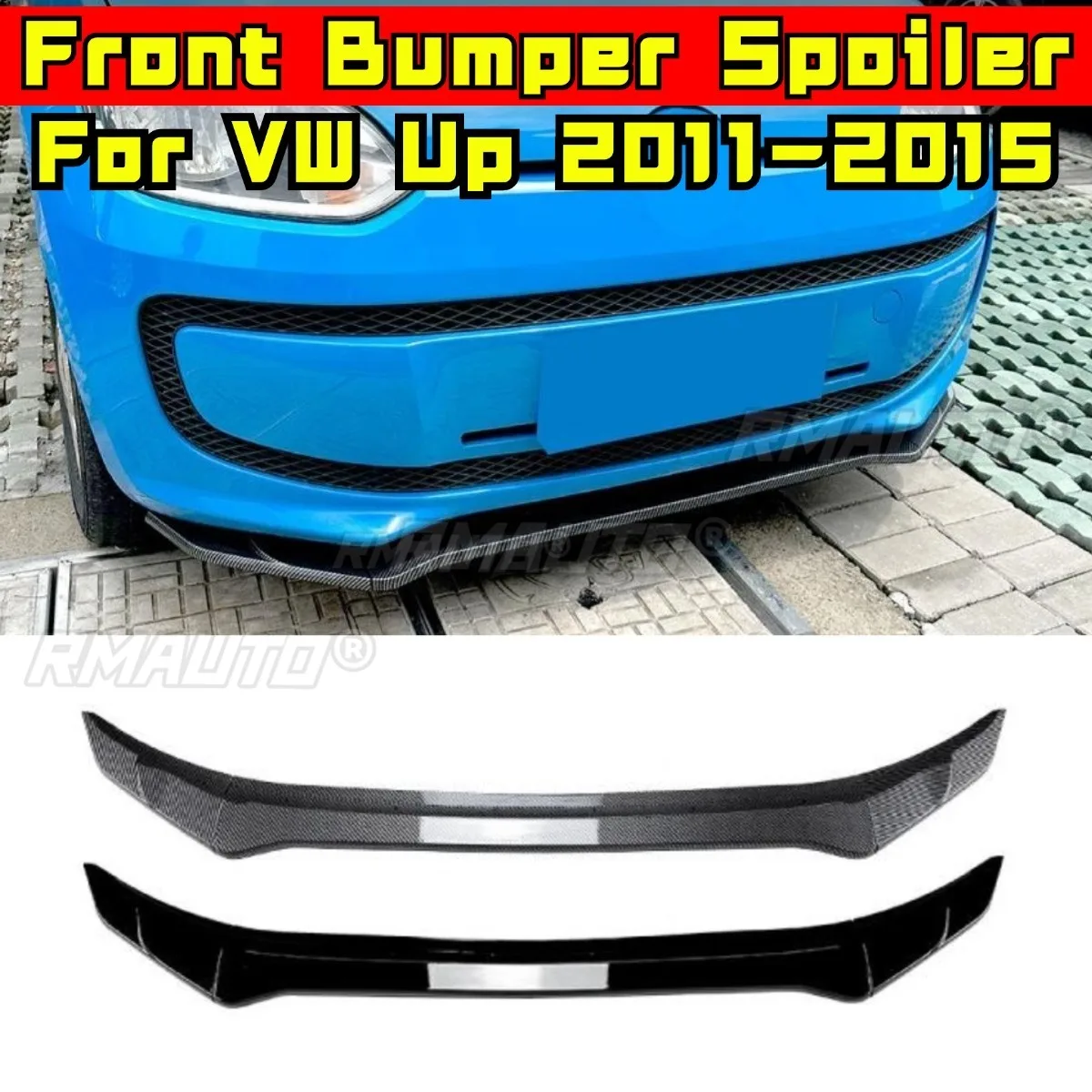 

Передний бампер автомобиля, спойлер, диффузор для губ, модификация, часть для Volkswagen Up 2011-2015, защита бампера, автомобильные аксессуары