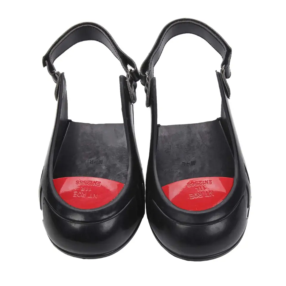 Punteras De Acero Con Cubierta De Cuero, Antideslizantes, Elásticas, Para Calzado De Seguridad, Tallas 32 A 45 UE, Uso Industrial