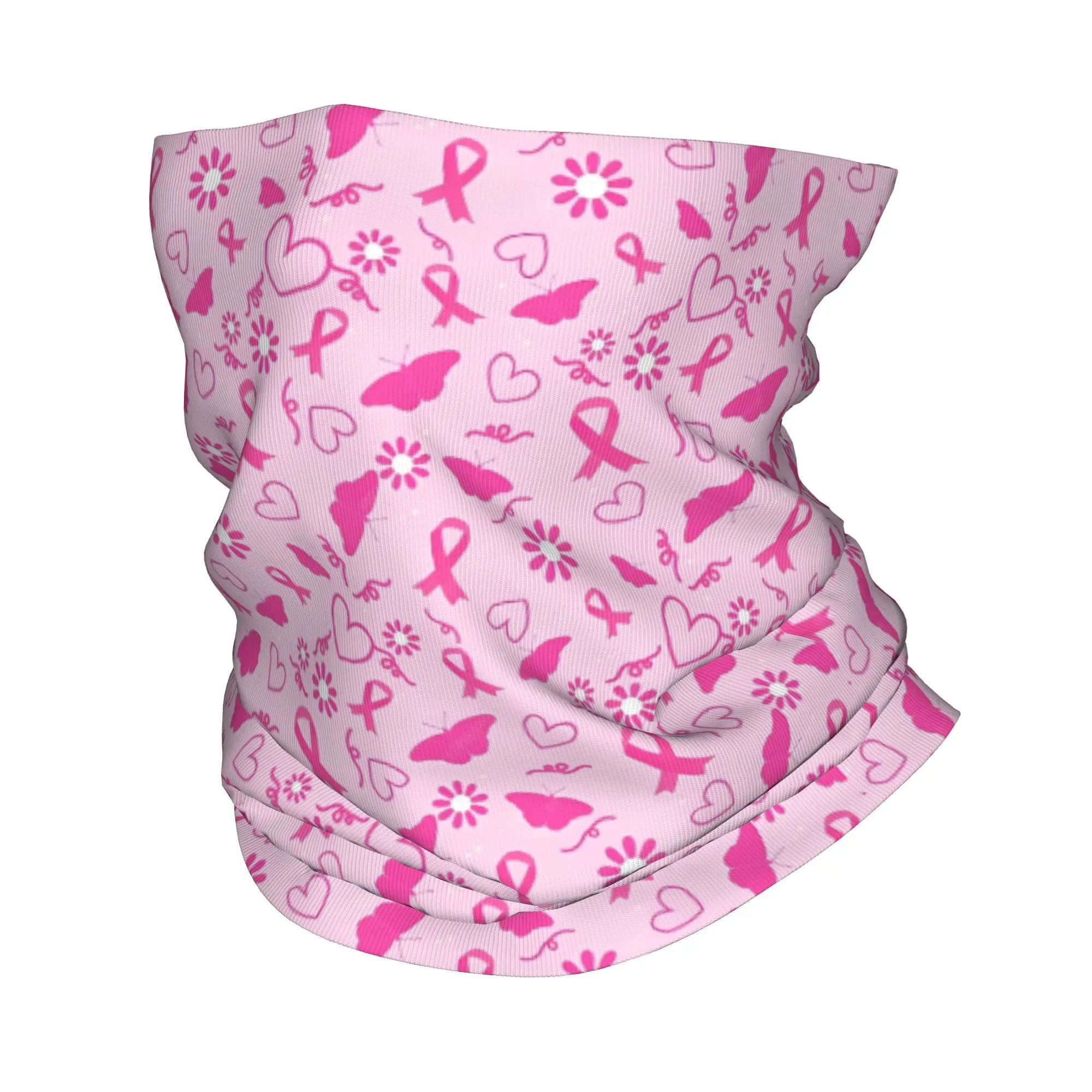 

Месяц осведомленности о раке молочной железы, бандана, гетры с принтом, маска, шарф, теплый головной убор для верховой езды, унисекс, для взрослых, весь сезон