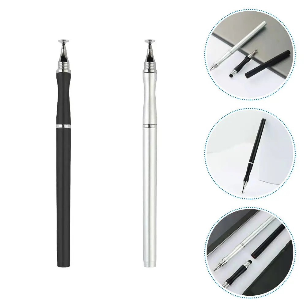 Capacitive Stylus Pen 2 Pack for Phones Tablets Touch Screens Precise Writing Drawing Lightweight Portable