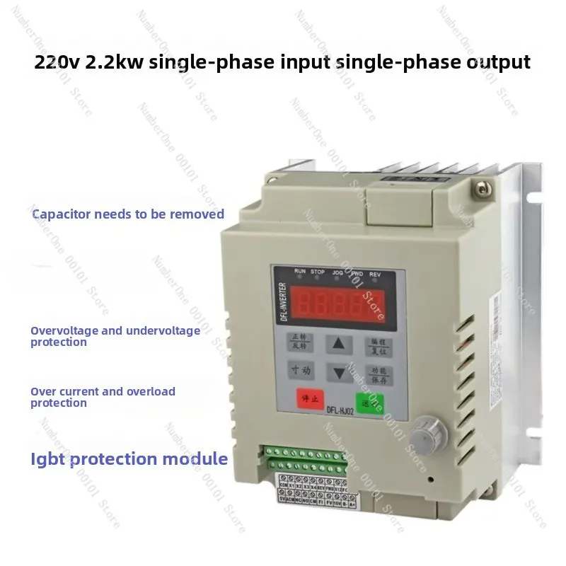 Single-phase Water Pump Inverter 220V 0.75KW 1.5KW 2.2KW Single-phase Input And Output Constant Pressure Water Supply Inverter