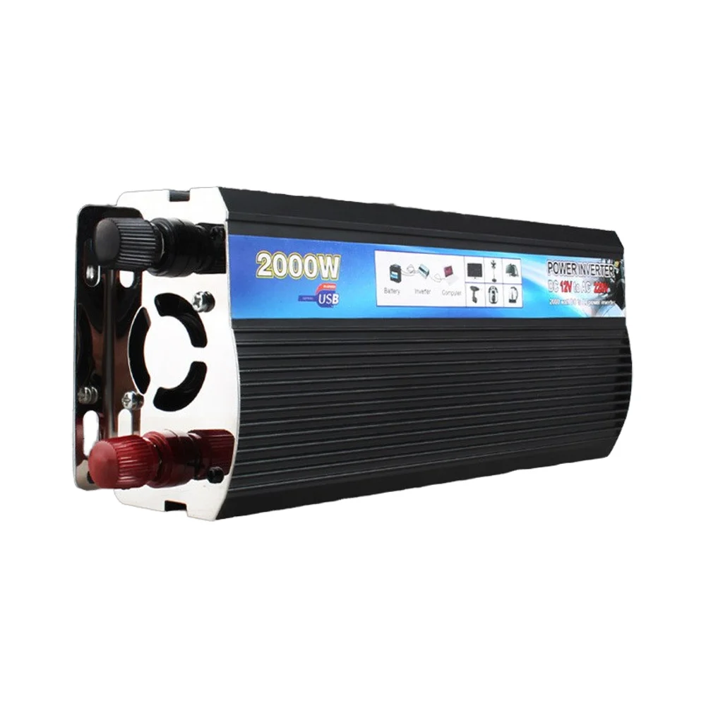 Conversor de energia de 2000 W Inversor solar de alta potência 12 V/24 V a 220 V Saída monofásica Fabricante de inversores da África do Sul