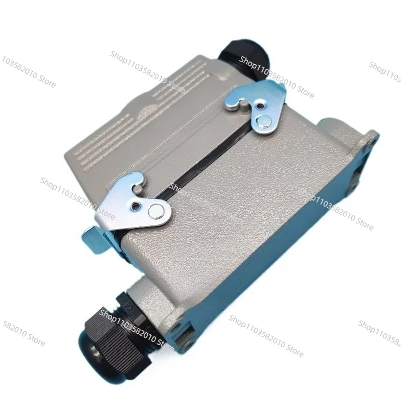24-Pole Heavy Duty Connector Insert, 16A Rectangular HDC Plug & Socket