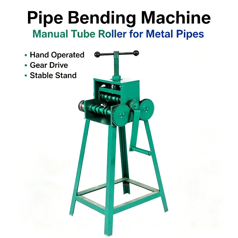 For 50-Type Manual Tube Bending Machine, Heavy Duty Metal Wire Steel Pipe Bender for Large Arc Pipe Forming Cross-border Supply