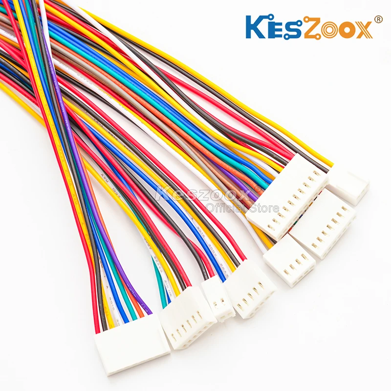 Keszox Molex 2.5mm 2510 2695/2201/2227-2021/2041/2081/2051 KF2510 długość złącza 10-100cm 22AWG wireki ki