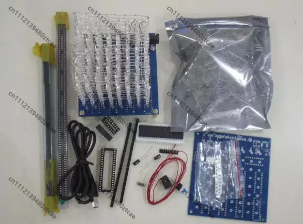3D8 8×8×8 LED Cube DIY Kit 573 2803 5A60S2 Chip Electronic Production With Document Data