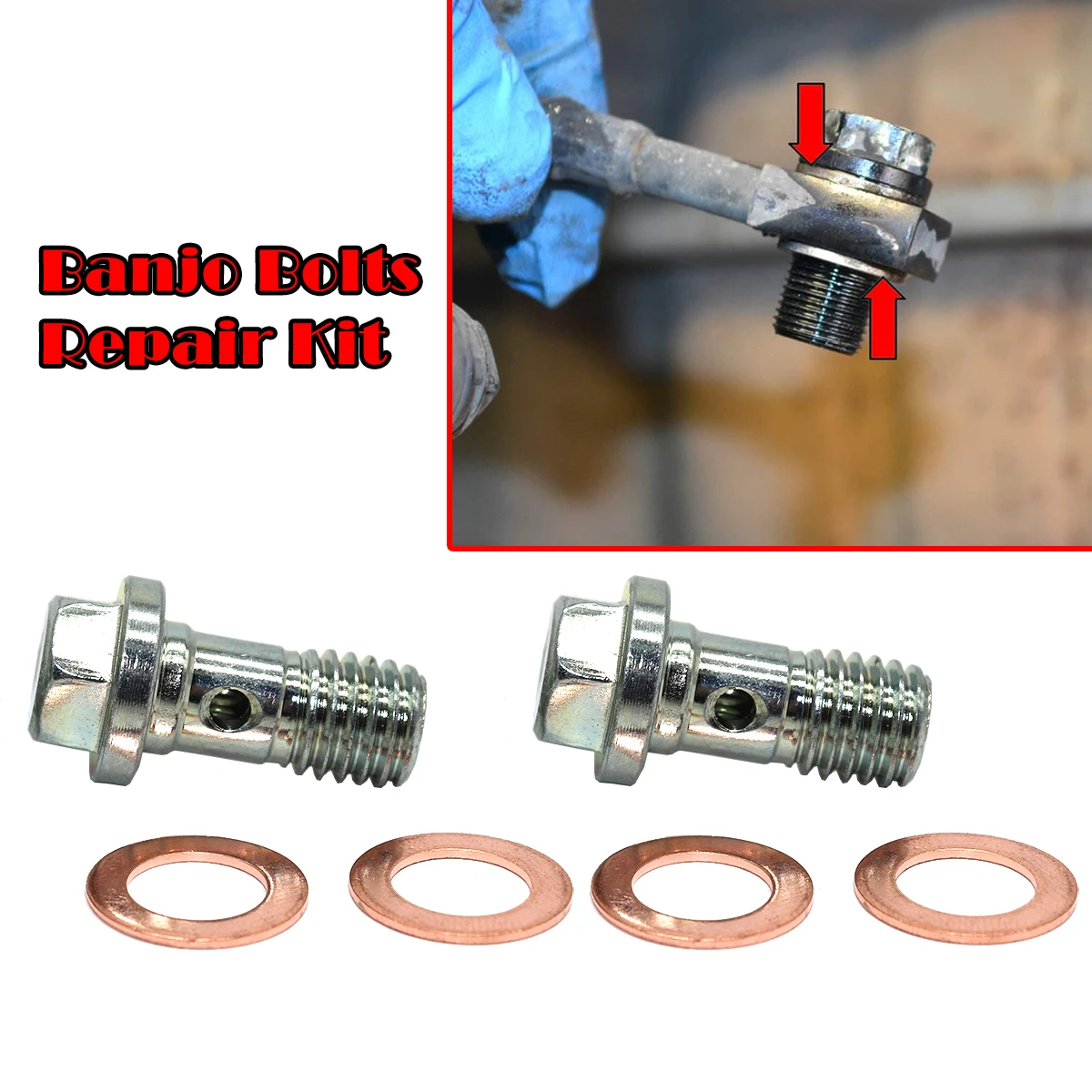 

For Vauxhall Insignia A Corsa C B Cavalier MK2 Caliper Hose Lines Banjo Fittings Bolts Sealing Crush Washers Front Left Right