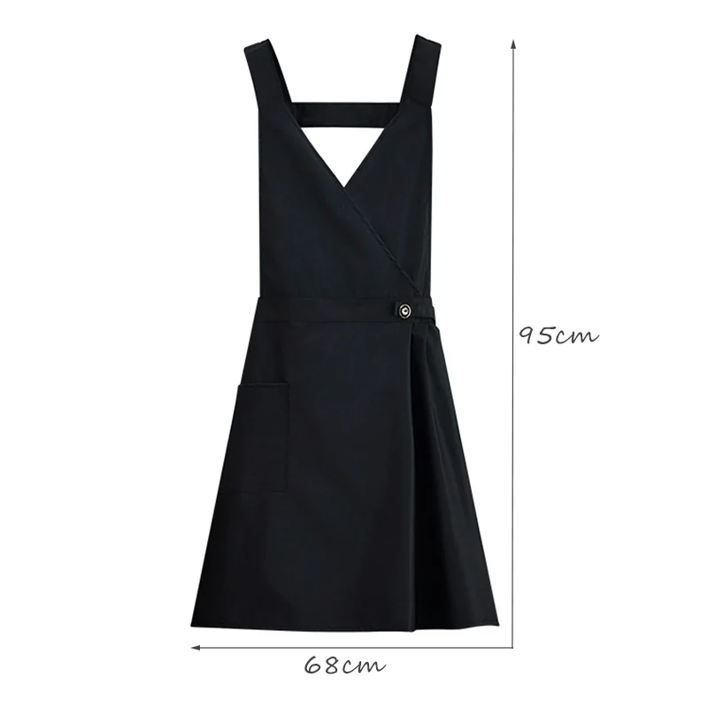 Waterproof Woman Waiter Grill Kitchen Apron Restaurant Home Cafe Shop Barbecue Barber Bib Cooking Pinafore Uniform Accessories