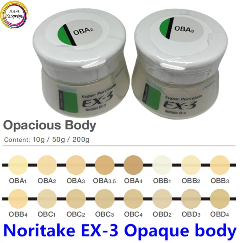 Noritake ex-3 Corpo opaco, OBA-OBD, 50g