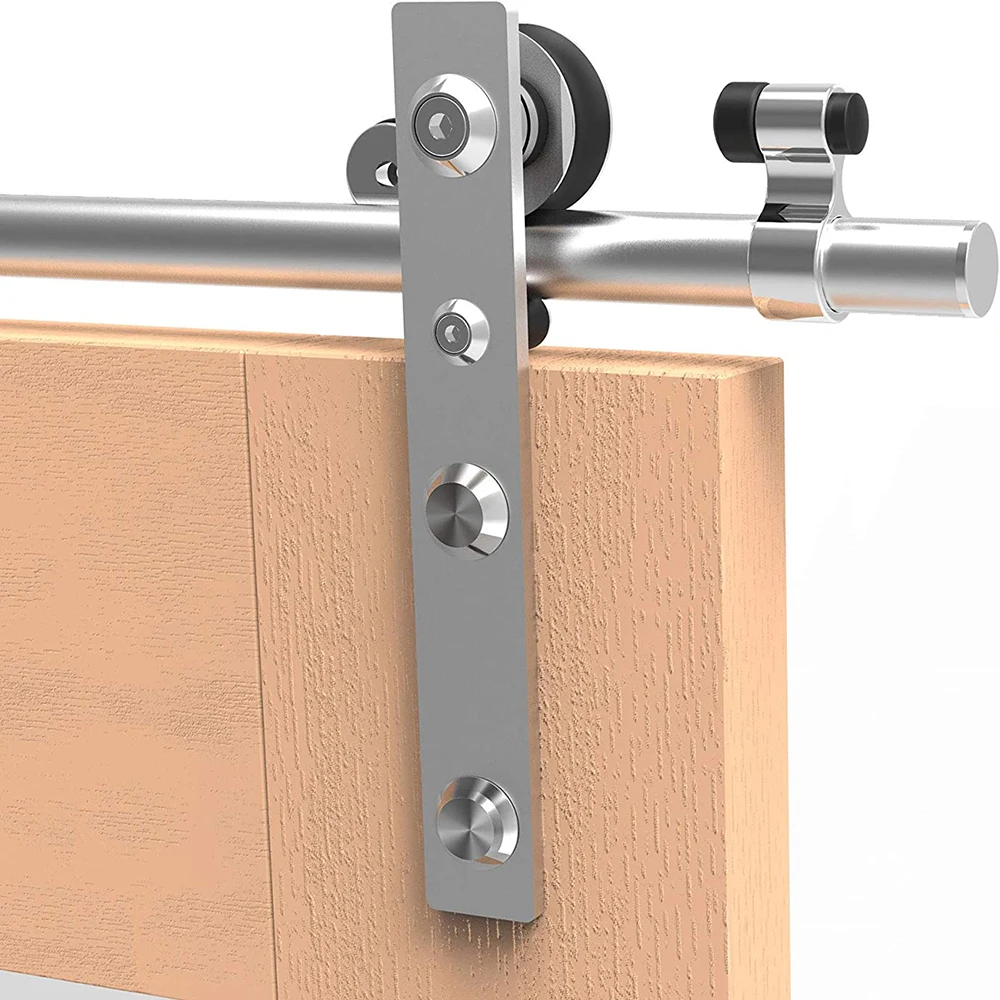 Lwzh Deslizante Barn Door Hardware Rollers Conjunto para Única Porta Hardware Acessórios Loft Door Only Rollers Aço Inoxidável