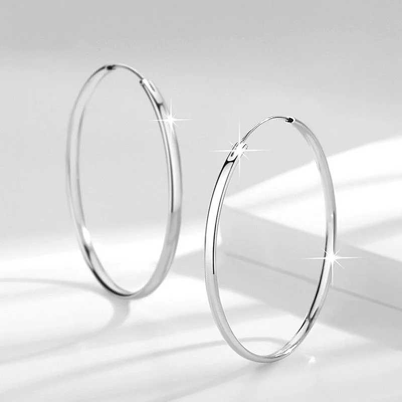 Neue modische Creolen für Damen, luxuriöser Qualitätsschmuck, Großhandel, Trendschmuck, 30–60 mm, ALC009 – Detail 2