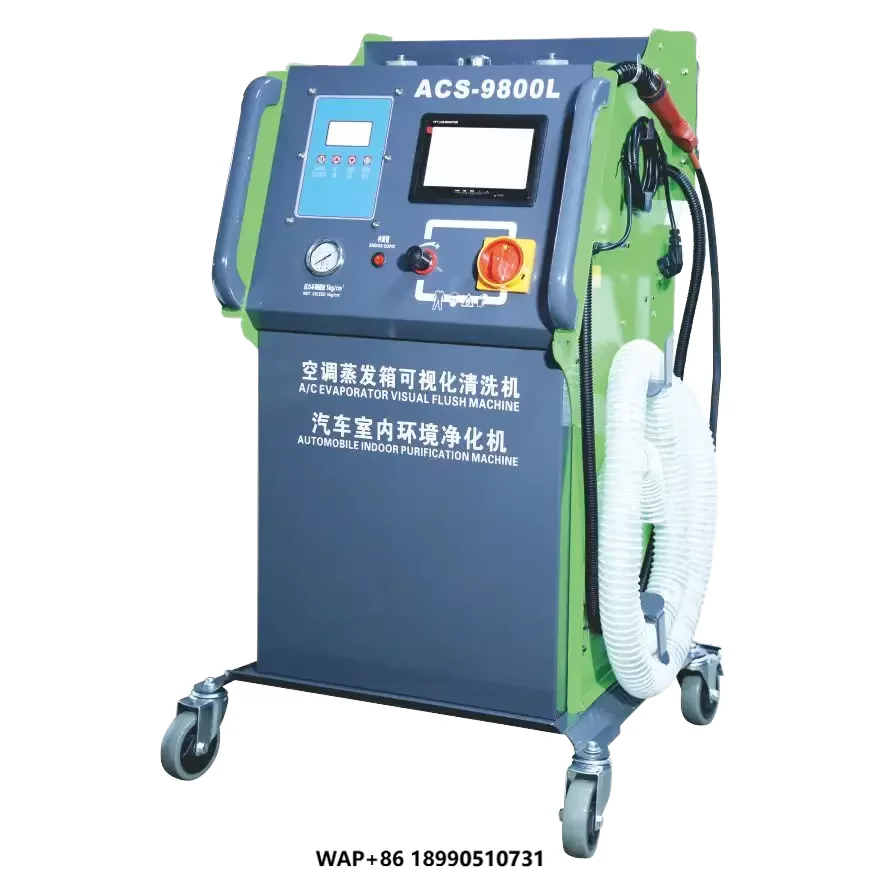 

ACS-9800L Multi-Function Car Care Equipment Air Conditioning System Flushing Machine for Condenser Cleaning Sterilization