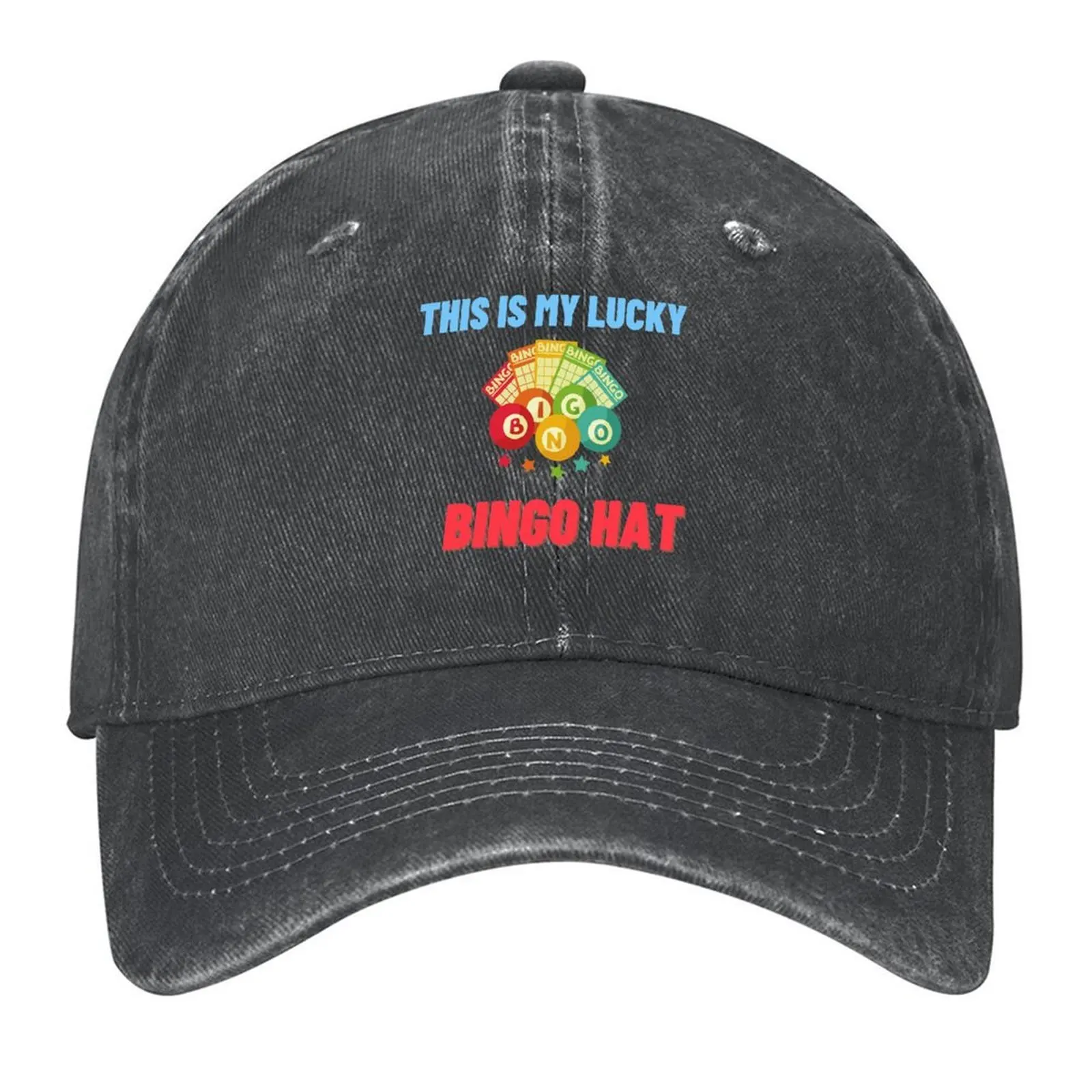 

This is My Lucky Bingo Hat Baseball Cap Big Size Hat fishing hat hiking Designer Boy Child Women's