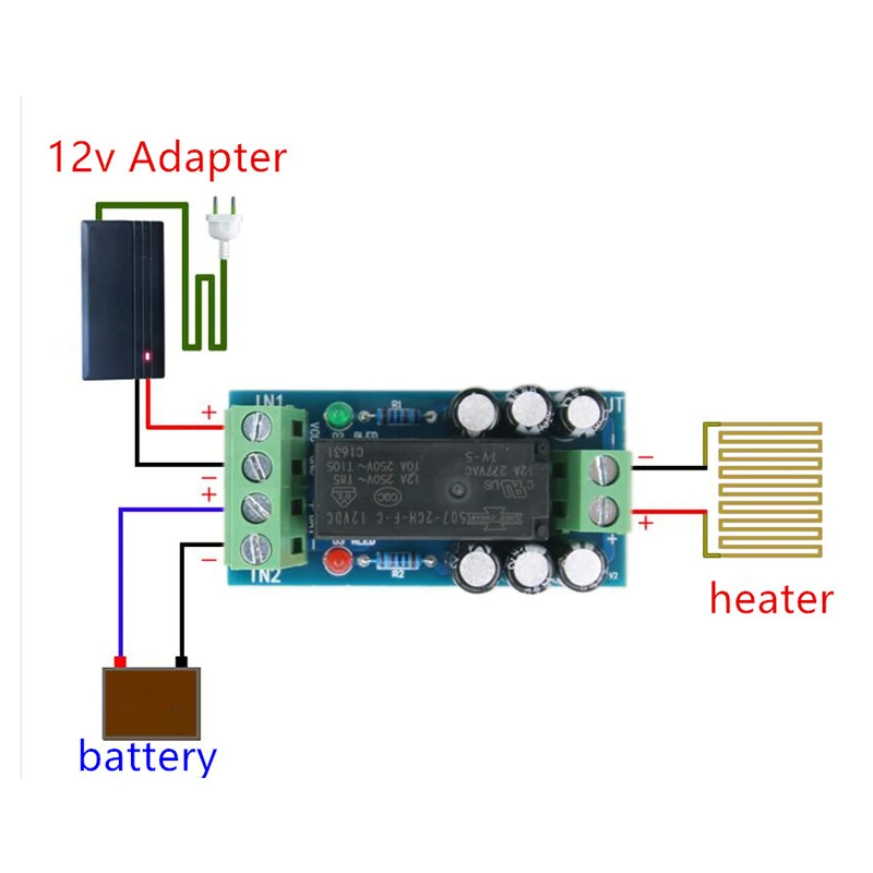 12V 150W 12A Backup Battery Switching Module High Power Board Automatic Switching Battery Power Supply