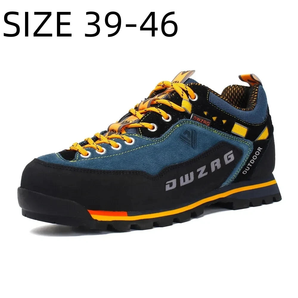 

Fashion Men's Climbing Shoes Waterproof Hiking Shoes Anti-collision Outdoor Casual Lace-up Men Sneakers Size 39-46