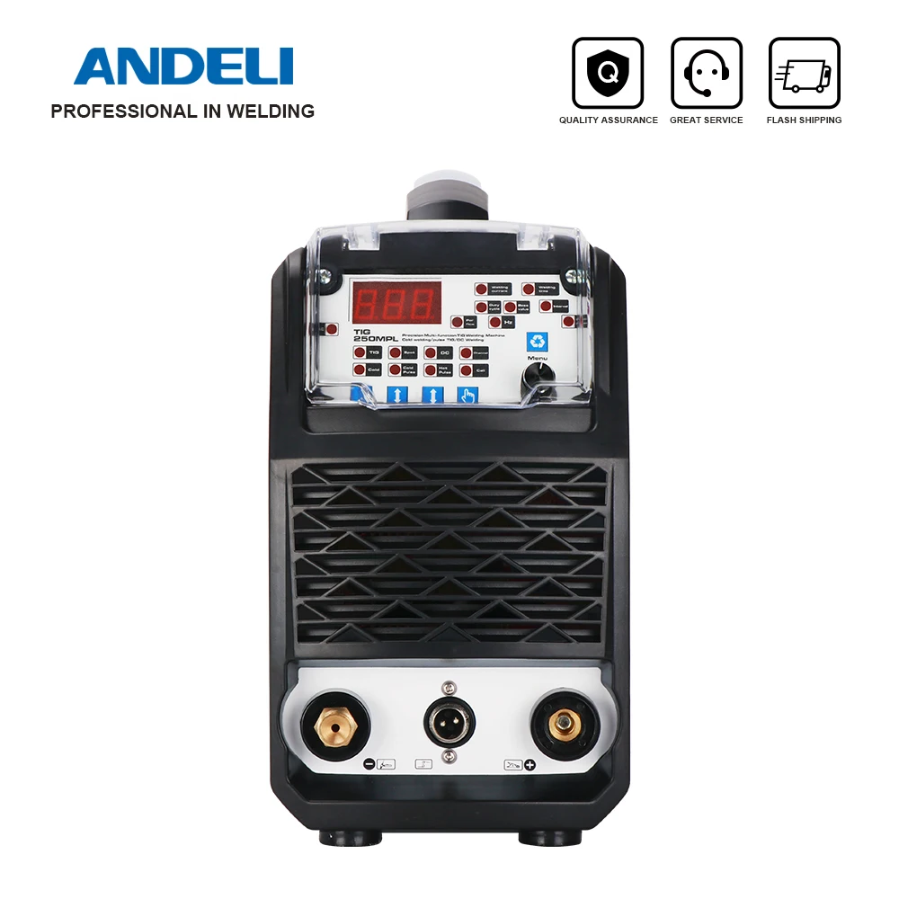 ANDELI TIG-250MPL TIG Welding Machine Hot/TIG/Pulse Cold Welding MOS Tube Multifunctional TIG Welder Suitable for Thin Plate