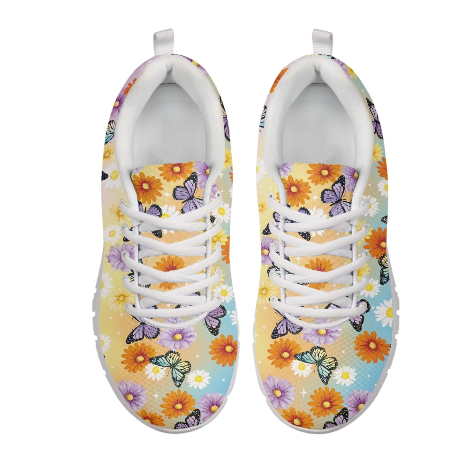 Coloranimal Butterfly Flower Dream Womens Athletic Walking Sneakers Casual Breathable Women Running Walking Shoes for Camping