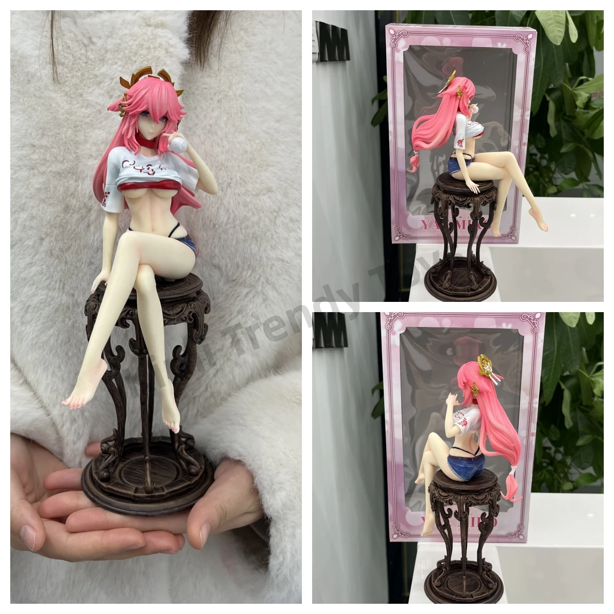 Genshin Impact Star Rail Anime Figure 24cm Yae Miko Ting Yun Jing Liu Action Figure Toys Collection Model Doll Xmas Cute Present