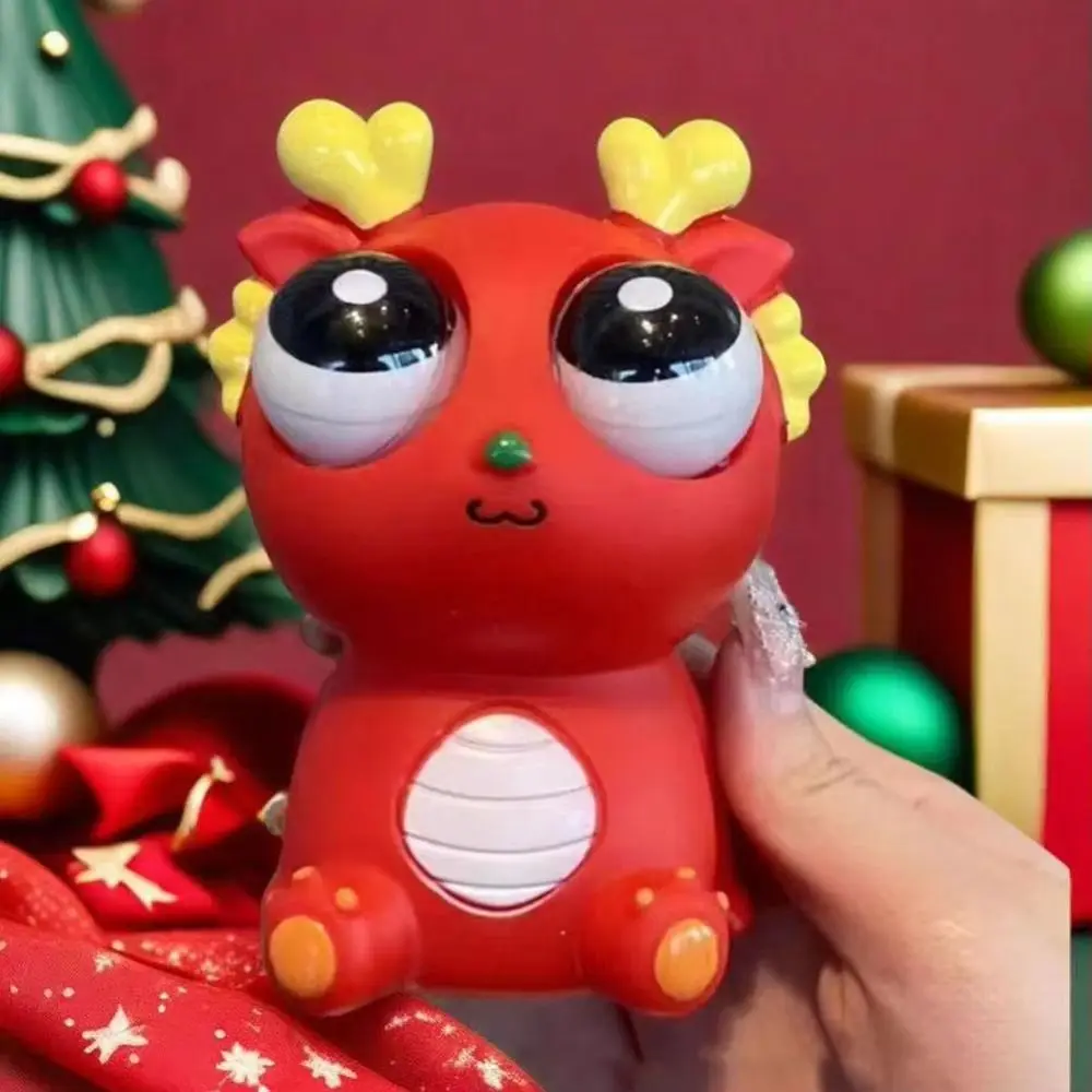 Nowy Mały Smok Duże Oczy Zabawka Antystresowa Brelok Unikalny Śmieszny Ściskany Smoczek Lalka Wydziel Słodki Fidget Toy