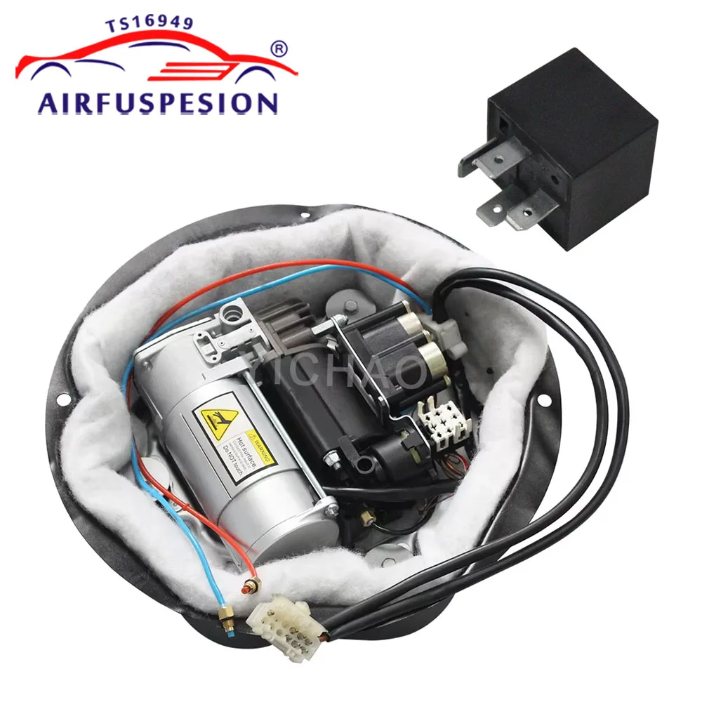 For BMW E39 X5 E53 2Corner E66 E65 Air Suspension Compressor Pump with Air Valve Block and Bracket Cover 37226787616 37226778773