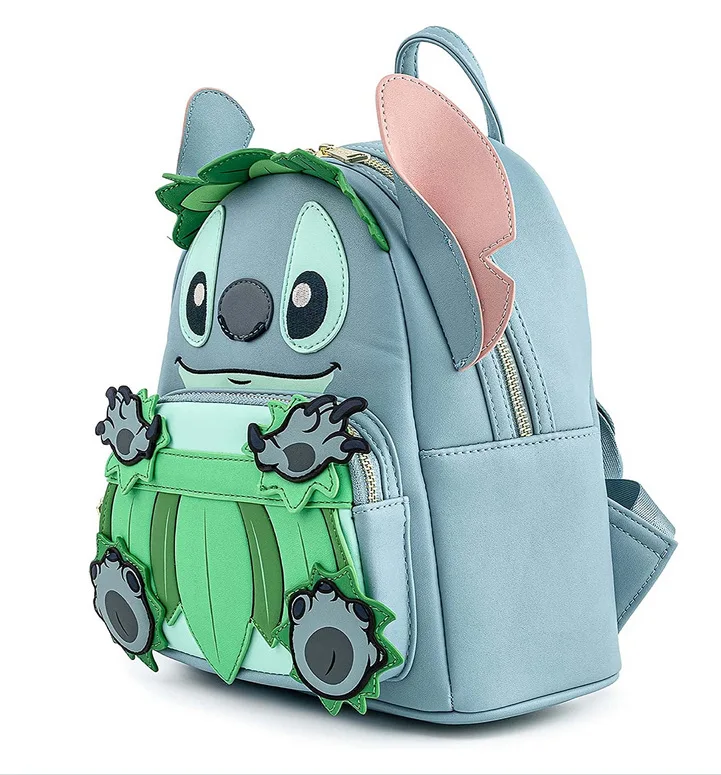 Miniso Disney Lilo En Stitch Rond Steek Portemonnee Rugzak Schooltas Heren En Vrouwen Vrijetijdstas