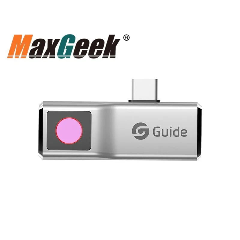 Maxgeek Guide Mobir Air 120 x 90 Thermal Imaging Camera Mobile Phone Thermal Imager Silver for Android for iPhone iOS