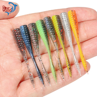 Rosewood Fishing Lure 48mm TPR Micro Soft Worm Light Game Drop Shot Ocean Rock Fishing Bait Freshwater Saltwater Crappie Tackle