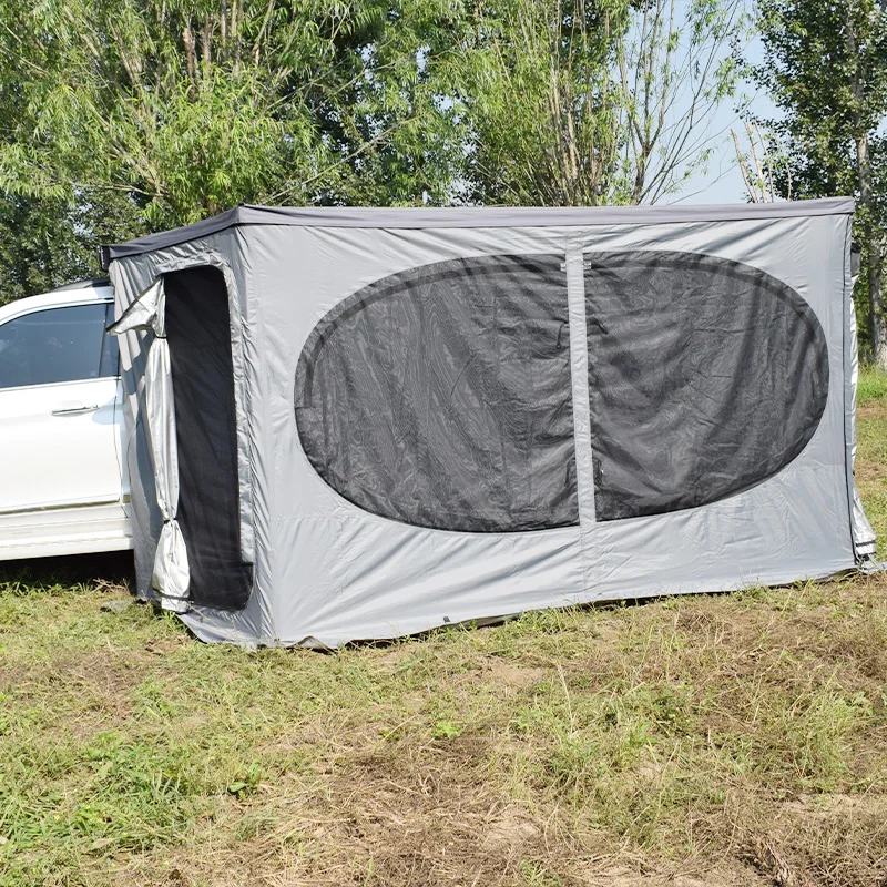 سقف السيارة العلوي الخيام الجانبية 270 درجة المظلة خيمة الجدران الجانبية للتخييم والسفر #6