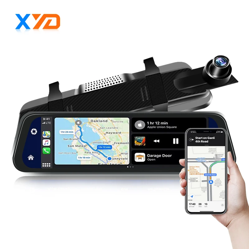 9,66 Zoll Stream Media Auto DVR 1920*1080P Auto Black Box Vollbild Touch Kamera Recorder Dash Cam