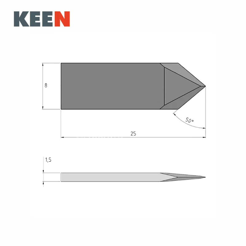 Summa 500-9802 Carbide Double Edge Blade Knives