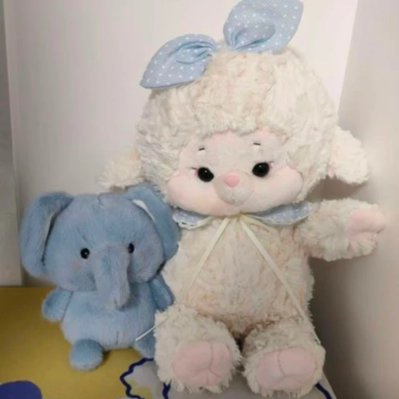 

Kawaii Anime Chubby Bunny Dolls Lazy Sheep Plush Toys Stuffed Animals Lovely Couple Rabbit Doll Baby Appease Dolls Girls Gifts