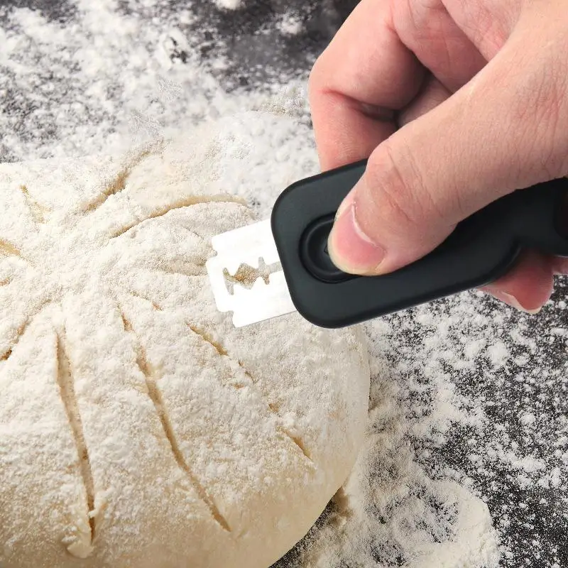 Professional Bread Dough Lame Dough Scoring Tool With 5 Blades For Home Bakery, Baking Beginners Men Women Adults