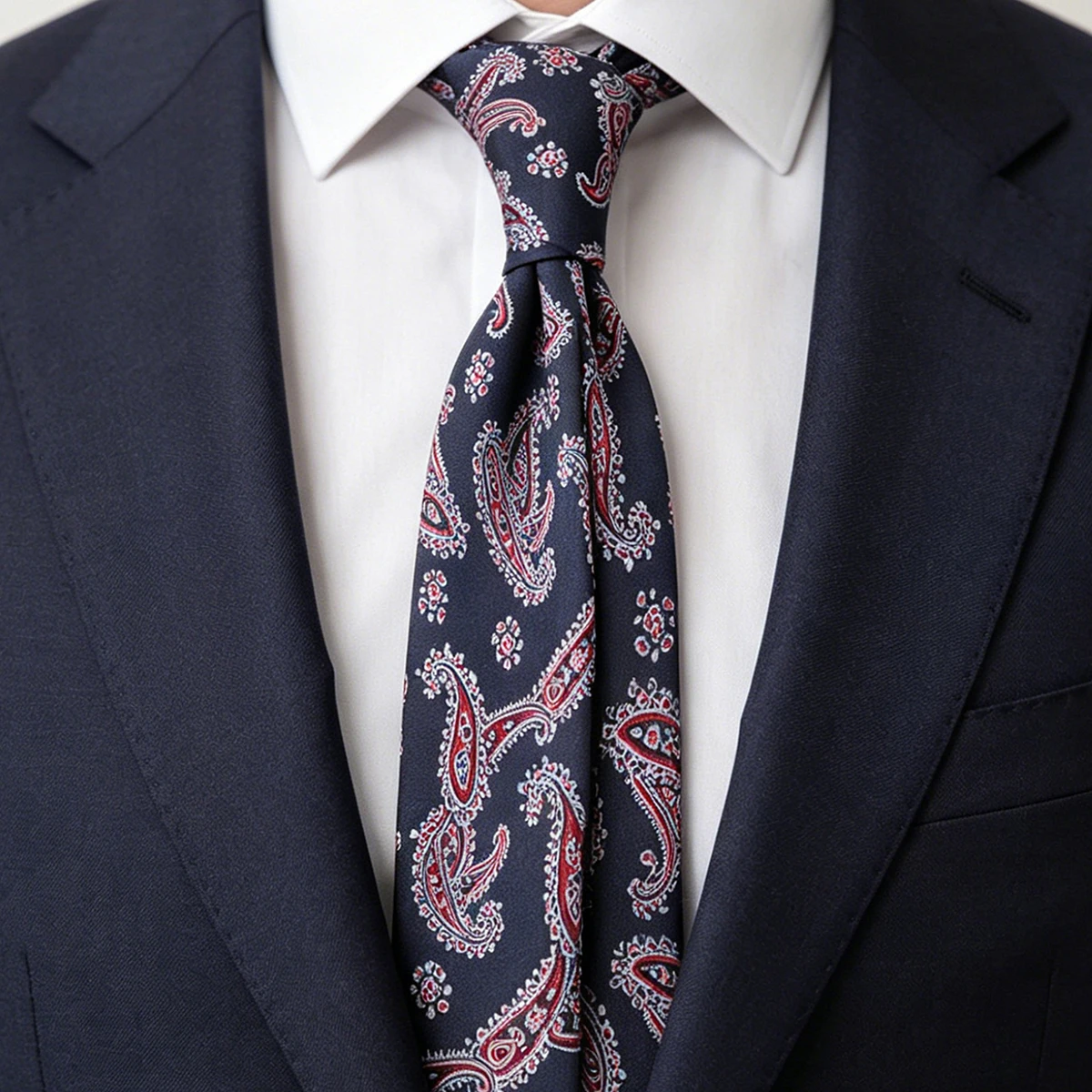 8CM Vintage Brown Rhombus Diamond Neck Ties For Men Luxury Elegant Navy Paisley Polyester Neckties Wedding Tuxedo Accessories