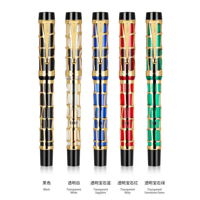 Jinhao Tofu 100 Century Acrylic EF Pointed Gift Pen Business Office Calligraphy Practice Signature Pen