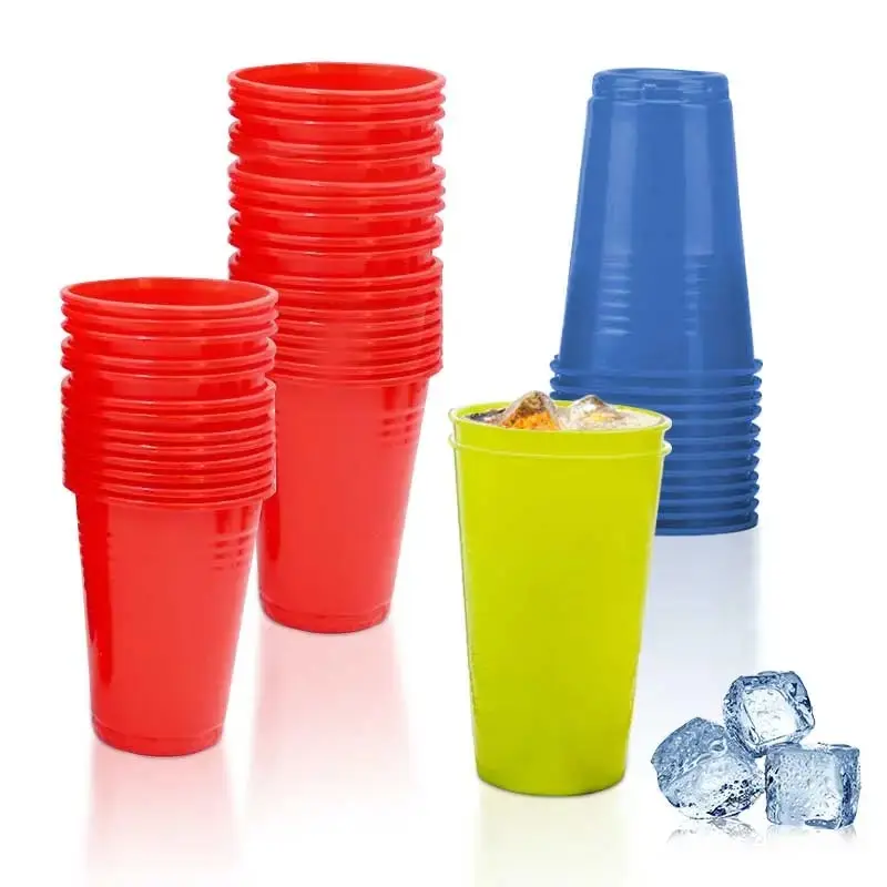 100pcs Disposable Plastic Cups Everyday Use Sturdy Plastic Party Cups For All Occasions Available In Many Color Party Supplies