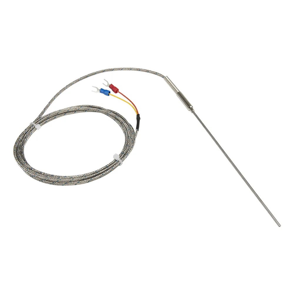 FTARP08-Capteur de température à thermocouple gainé, type K J, câble métallique de criblage de 2m, sonde flexible de 150mm