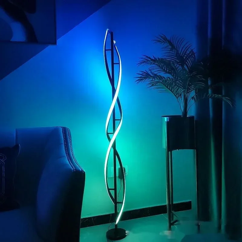 Indoor Home Decor Smart Corner Floor Standing Standard Lamp Lighting Modern Stand Floor Light LED RGB Floor Lamps