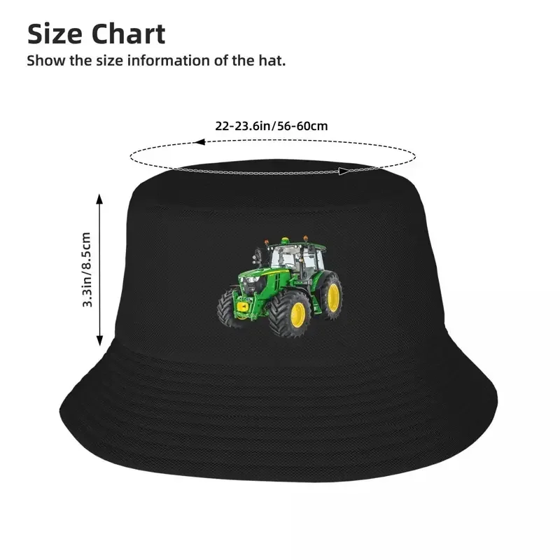 Custom Tractor Bucket Hat Men Women Beach Sun Summer Camping Fishing Cap