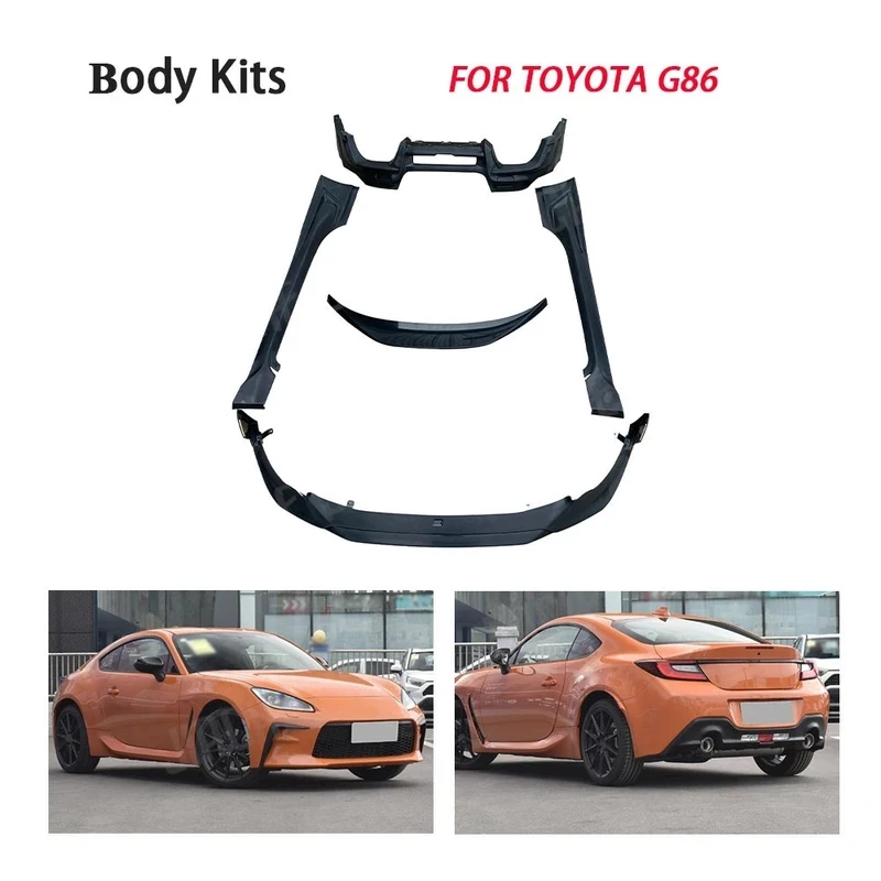

Unique JIACHE ABS Front Bumper Lip Side Skirts Rear Diffuser Rear Spoiler Body Kits for GR86 2021 + Car Bumper Lip Spoiler