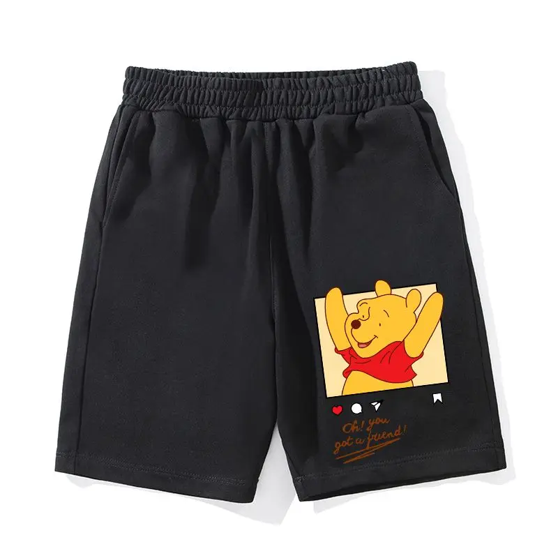 

2025 Disney Series Disney Winnie The Pooh Sports Five-point Pants Loose Casual Style Couple Shorts Trendy Summer Pants