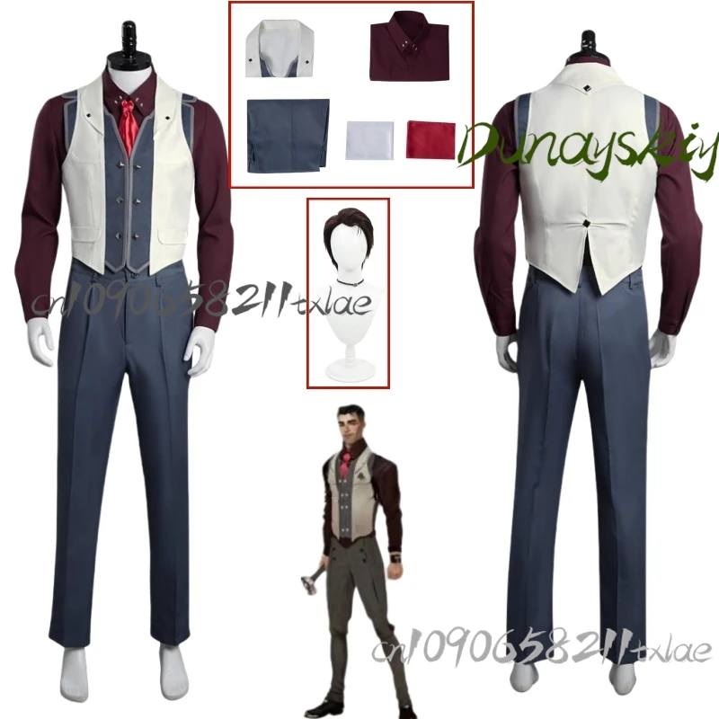 Arcane: LOL Jayce คอสเพลย์เครื่องแต่งกายเสื้อกางเกงชุดสําหรับผู้ใหญ่ชาย Fantasia ฮาโลวีน Carnival Roleplay ชุดปลอมตัว