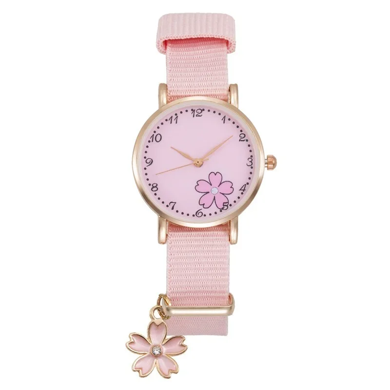 1PC 6 Styles Girl Women Watch Cartoon Unicorn Cloud Cheery Pink Ladies Bracelet Watch Set Cute Student Quartz Watch Reloj Mujer