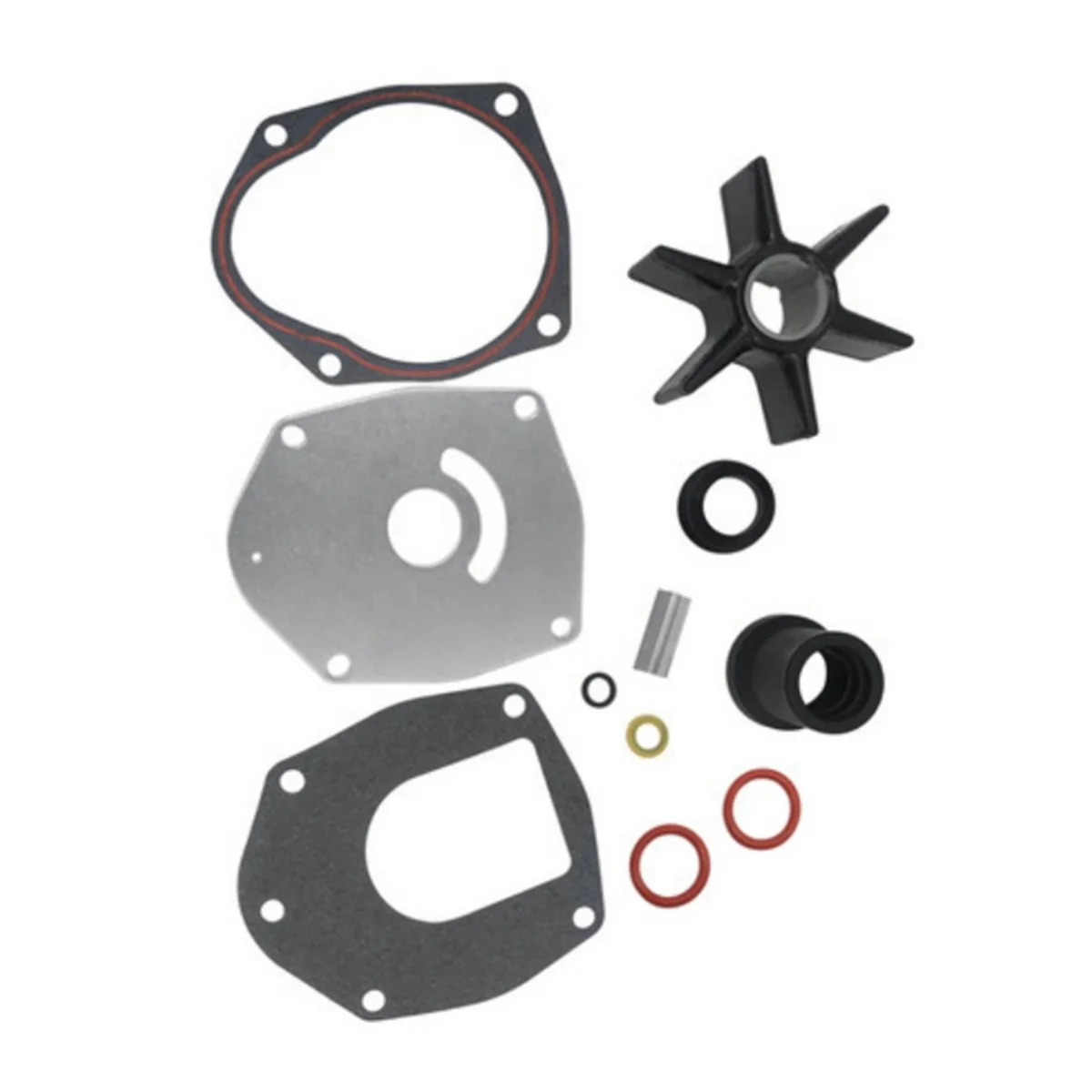 

#92R Automotive Parts & Accessories,Outboard Water Pump Impeller Repair Kit for Mercury 40-250 HP,Metal+ABS
