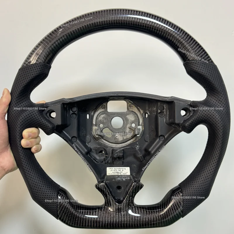 

Автомобильный руль из углеродного волокна для Porsche Cayenne 957 955 958 S GTS Turbo 7L5 2003-2011, рулевое колесо с плоским дном, настройка
