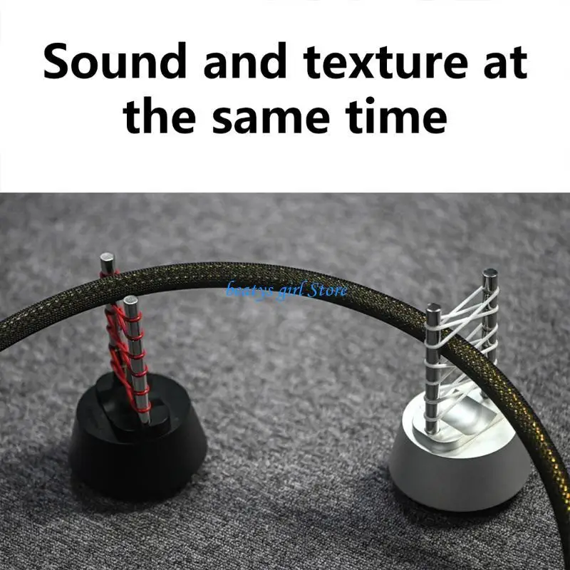 

C7AB Nonslip Large Base Cable Management Base Hifi Cord Holder Support Bracket