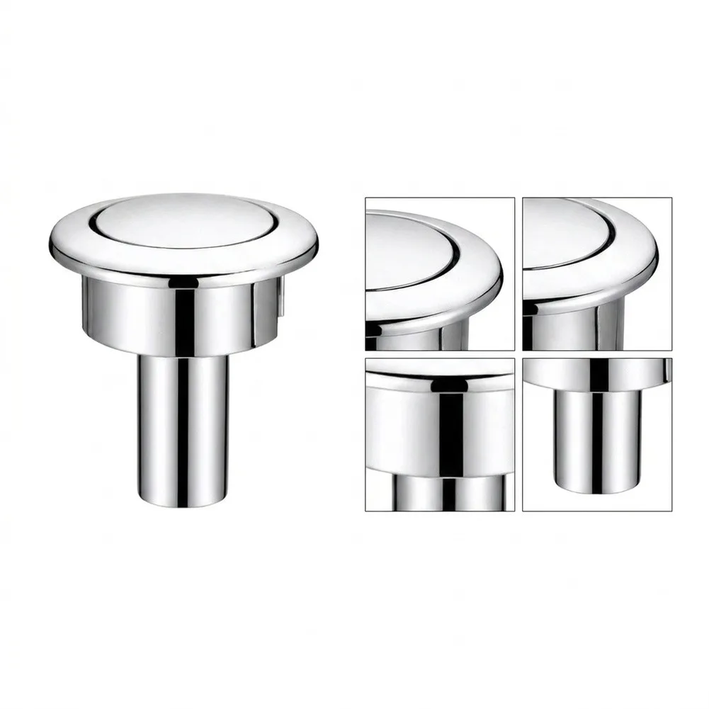 Replacement Push Button for Single-Flush Toilets with Smooth Operation and Direct Compatibility with Tank Holes
