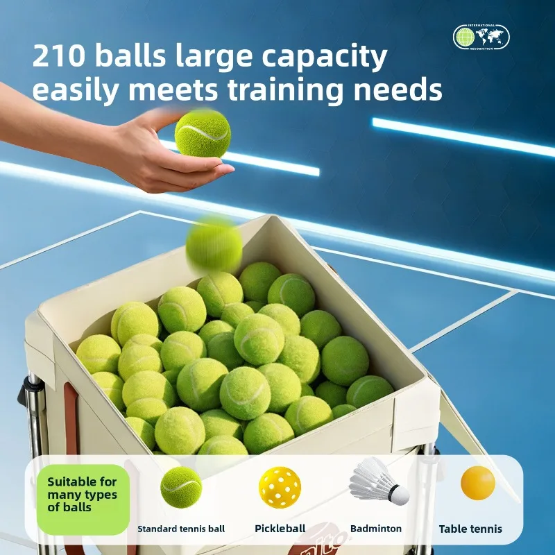 Tennis Ball Storage Cart Portable Coach Training Ball Retriever Foldable Large Capacity Pick Up Cart Pick Up The Ball Basket