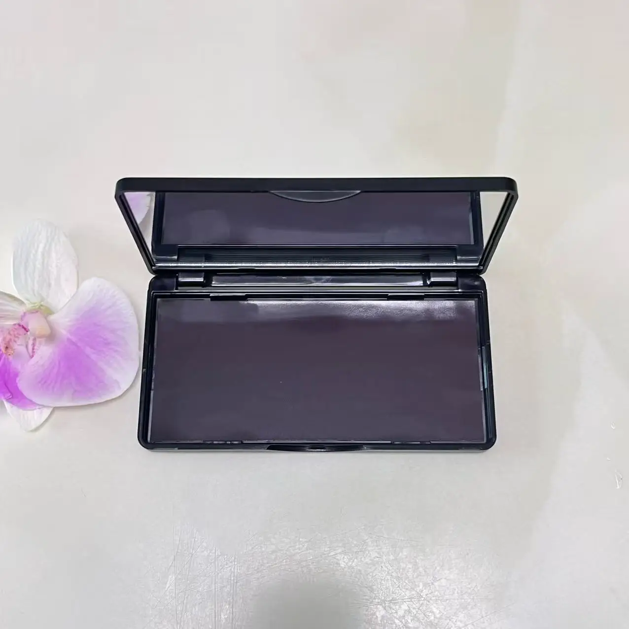 3PCS Magnetic Empty Eyeshadow Palette with Mirror, Mini Portable Refillable Makeup Case for Travel, Size 4.68 X2.48''