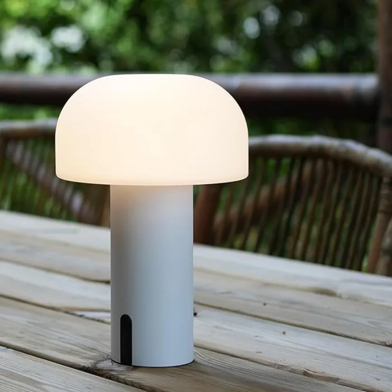 USB Charge Mushroom Table Lamp Cordless Bedside Lamps Touch Control Portable indoor LED Night Lights Outdoor Camping Lightings